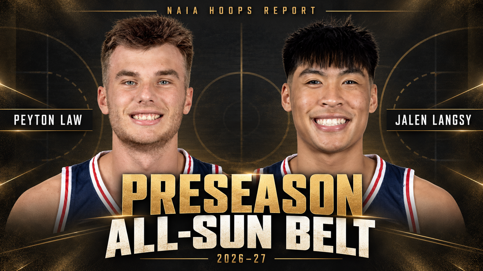 Former NAIA All-Americans Peyton Law and Jalen Langsy Earn Preseason All-Sun Belt Honors