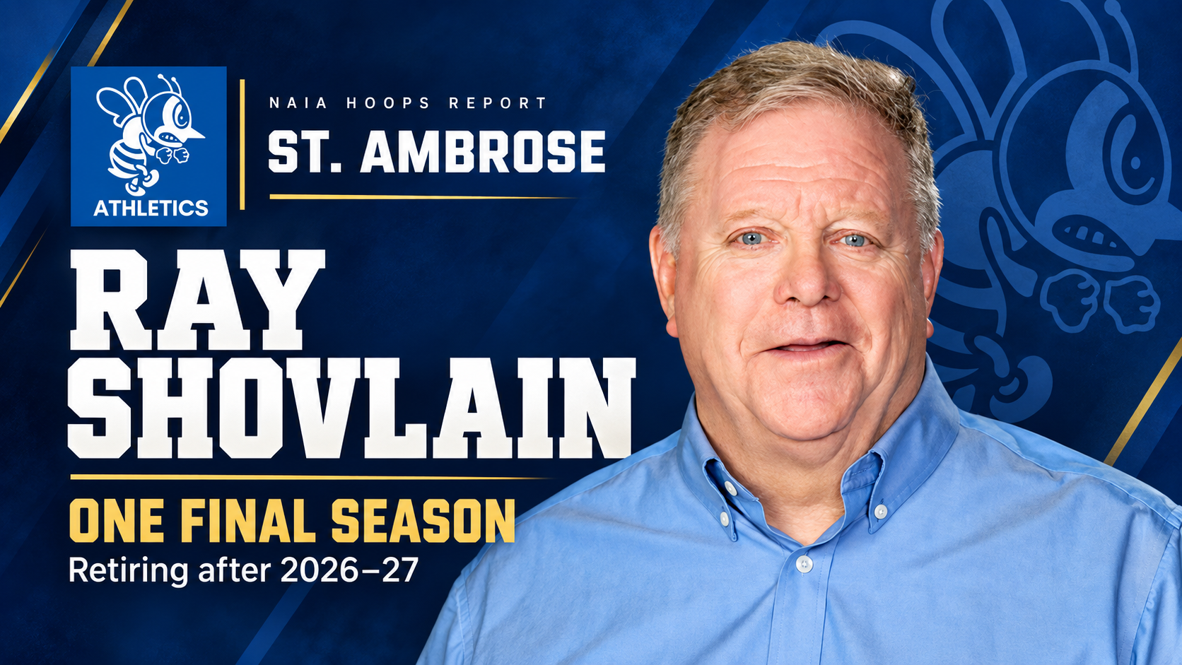 Ray Shovlain Announces Retirement Following 2026–27 Season at St. Ambrose